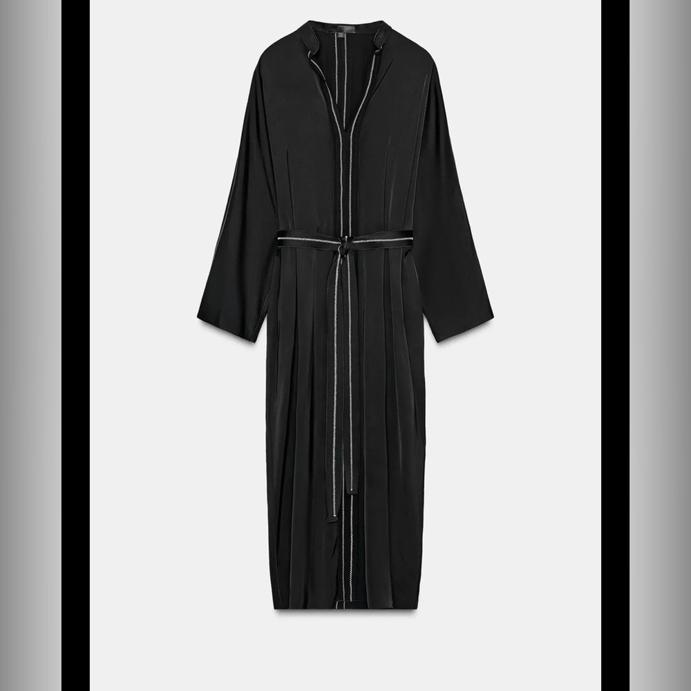 ZW Elegant Black Belted Dress / NWOT